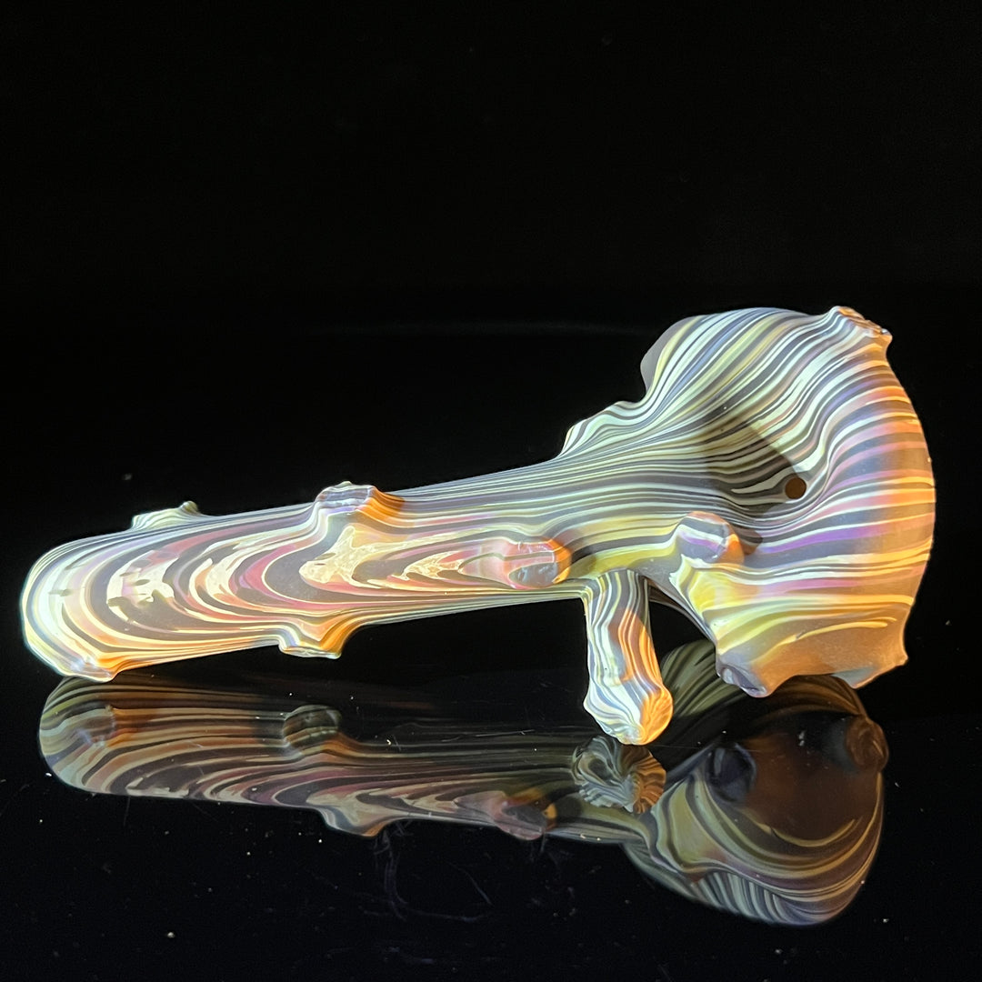 Woodgrain Branch Spoon Glass Pipe Wazoo Glass   