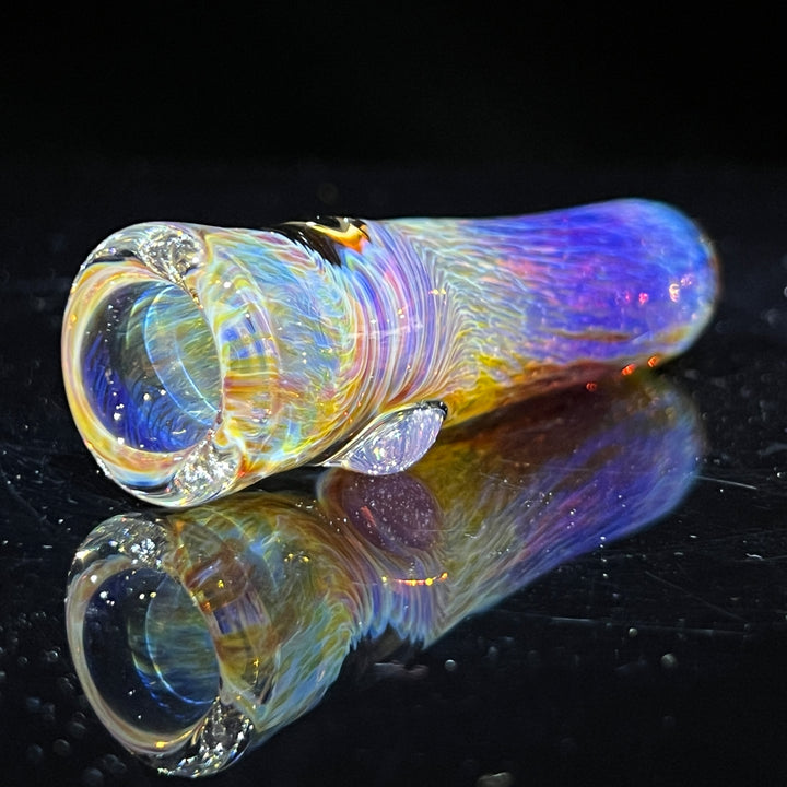 Thick Purple Chillum Glass Pipe Chuck Glass   