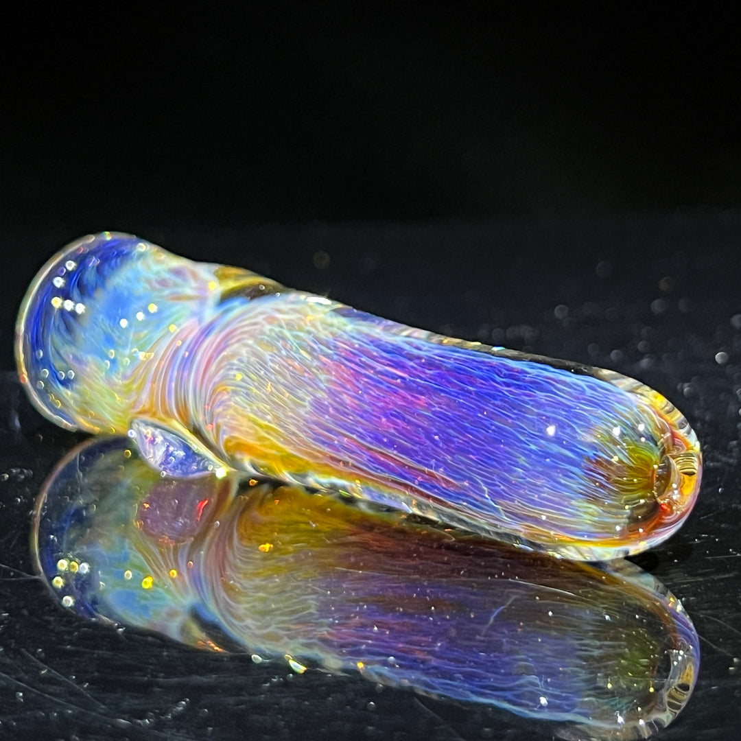 Thick Purple Chillum Glass Pipe Chuck Glass   