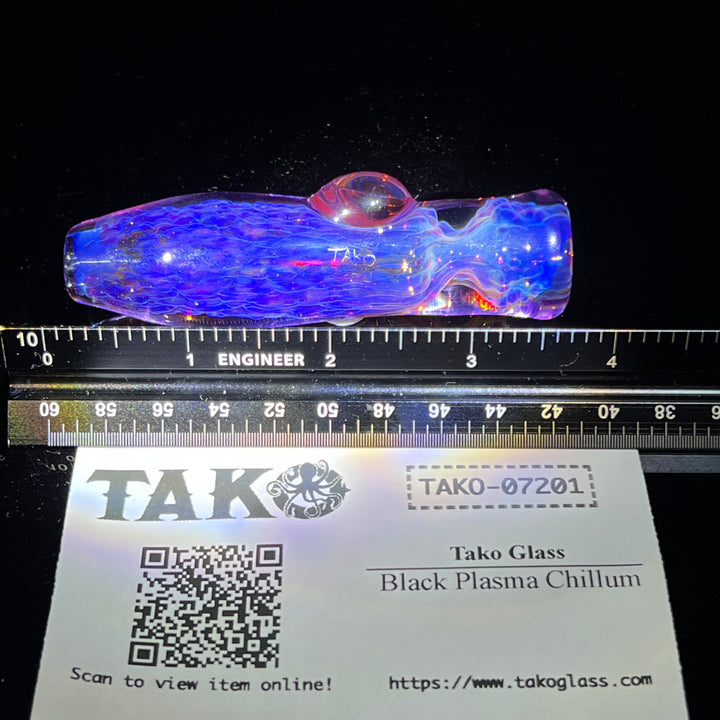 Purple Plasma Chillum Glass Pipe Tako Glass   