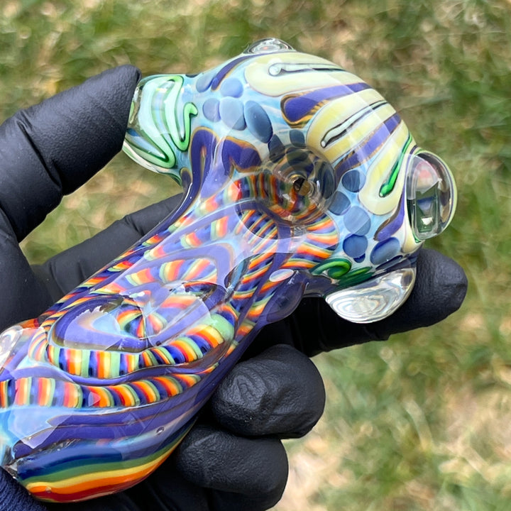 Inside Out Chonker Pipe Glass Pipe Pattymelt Glass   