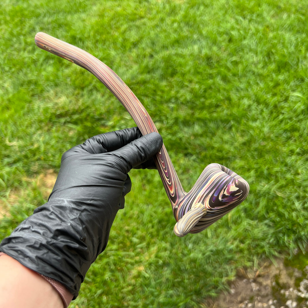 Woodgrain Gandalf Pipe Glass Pipe Wazoo Glass   