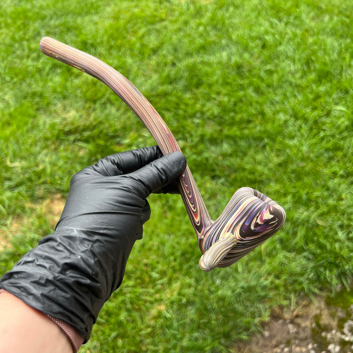 Woodgrain Gandalf Pipe Glass Pipe Wazoo Glass   