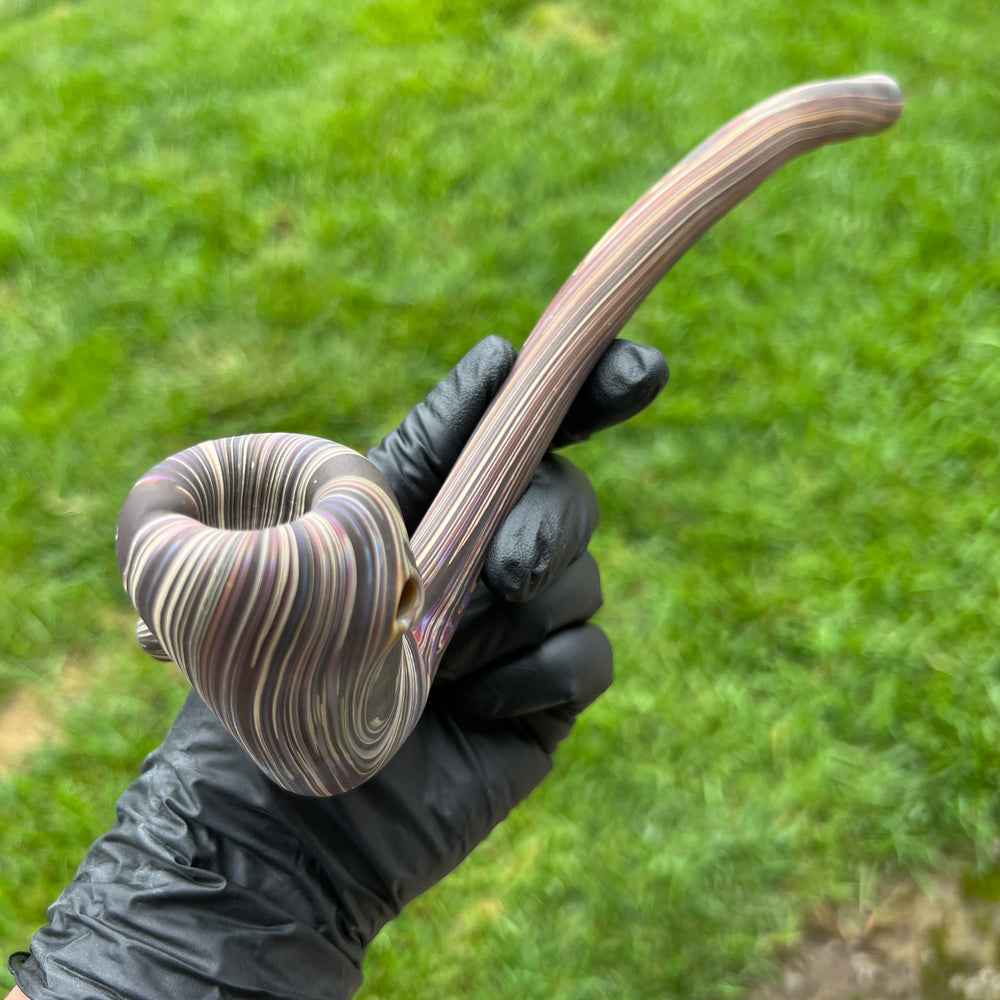 Woodgrain Gandalf Pipe Glass Pipe Wazoo Glass   