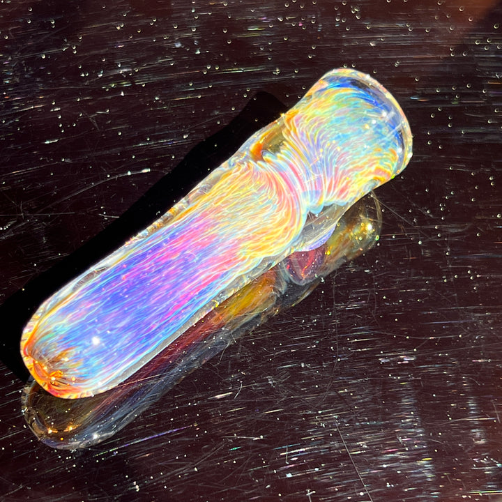 Thick Purple Chillum Glass Pipe Chuck Glass   