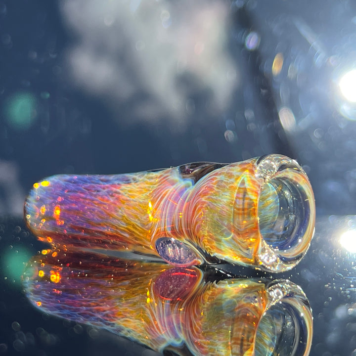 Thick Purple Chillum Glass Pipe Chuck Glass   