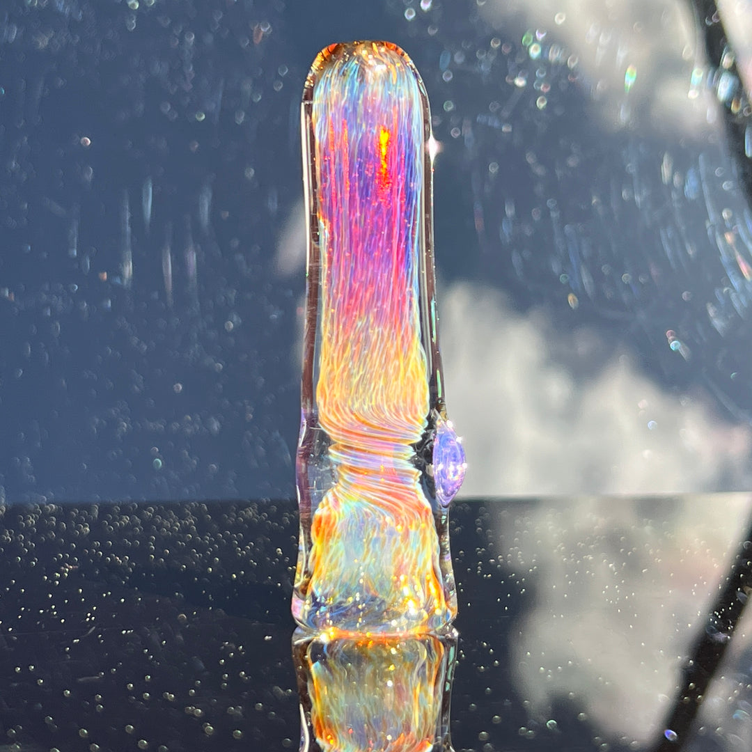 Thick Purple Chillum Glass Pipe Chuck Glass   