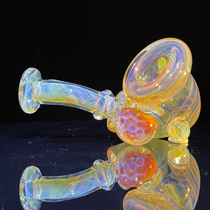 Honeycomb Sherlock Glass Pipe STF Glass   