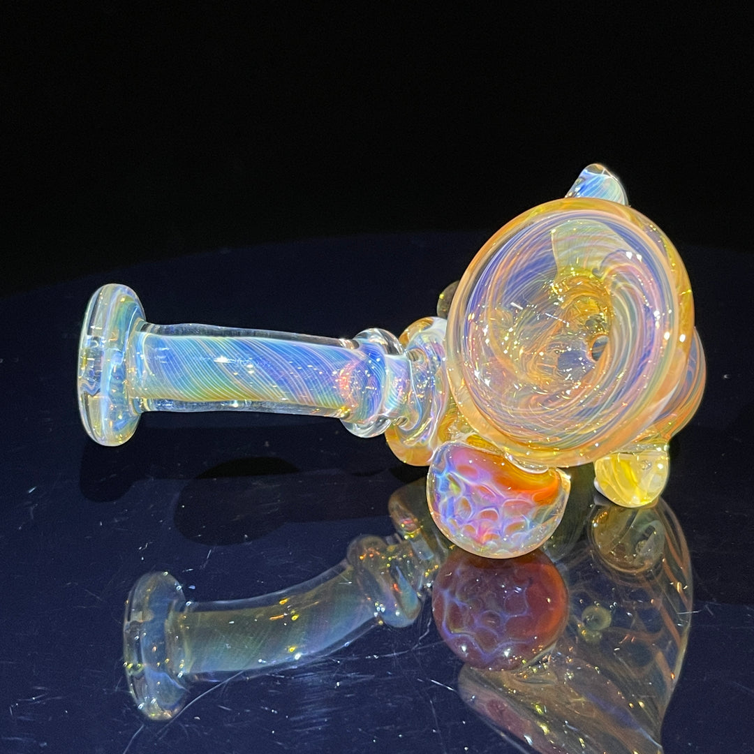 Honeycomb Sherlock Glass Pipe STF Glass   