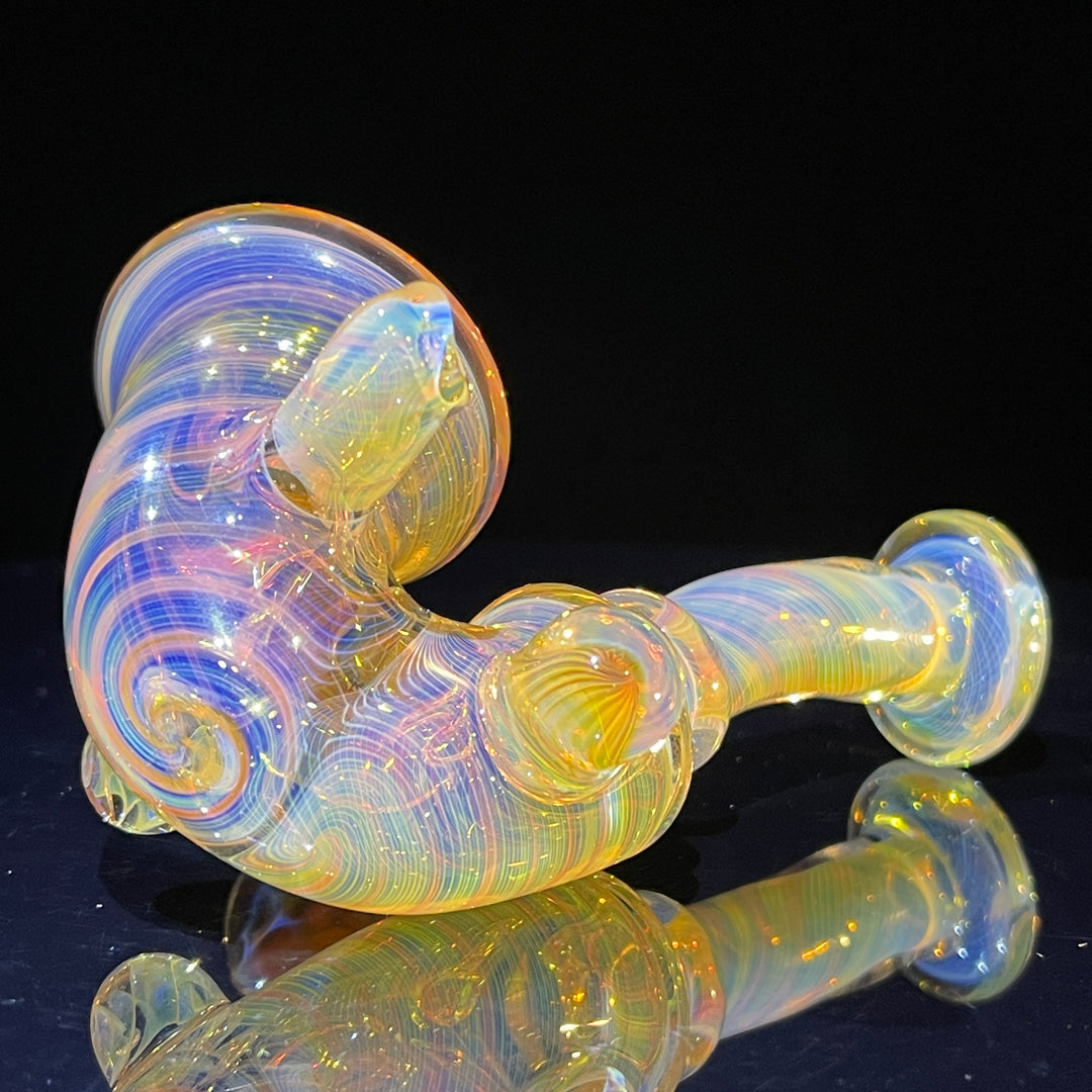 Honeycomb Sherlock Glass Pipe STF Glass   