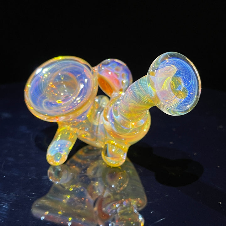 Honeycomb Sherlock Glass Pipe STF Glass   