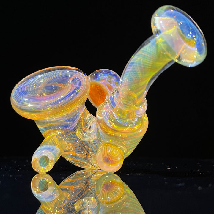 Honeycomb Sherlock Glass Pipe STF Glass   