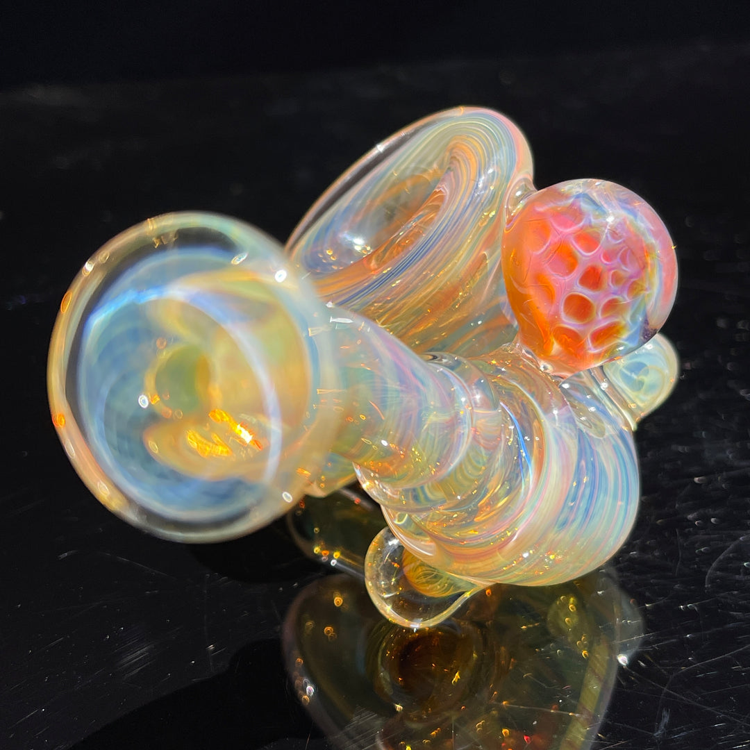 Honeycomb Sherlock Glass Pipe STF Glass   