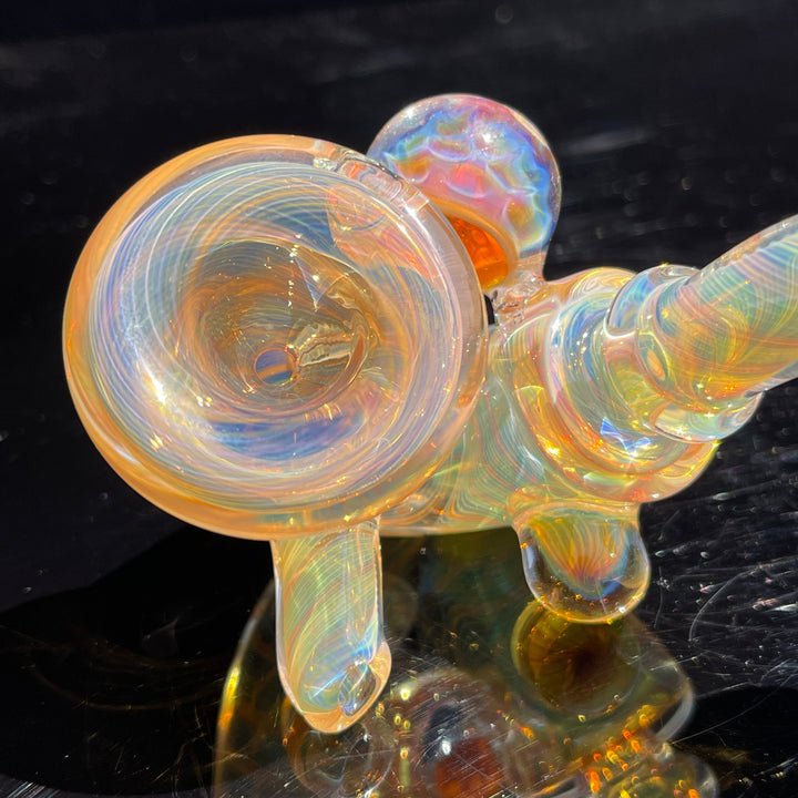 Honeycomb Sherlock Glass Pipe STF Glass   