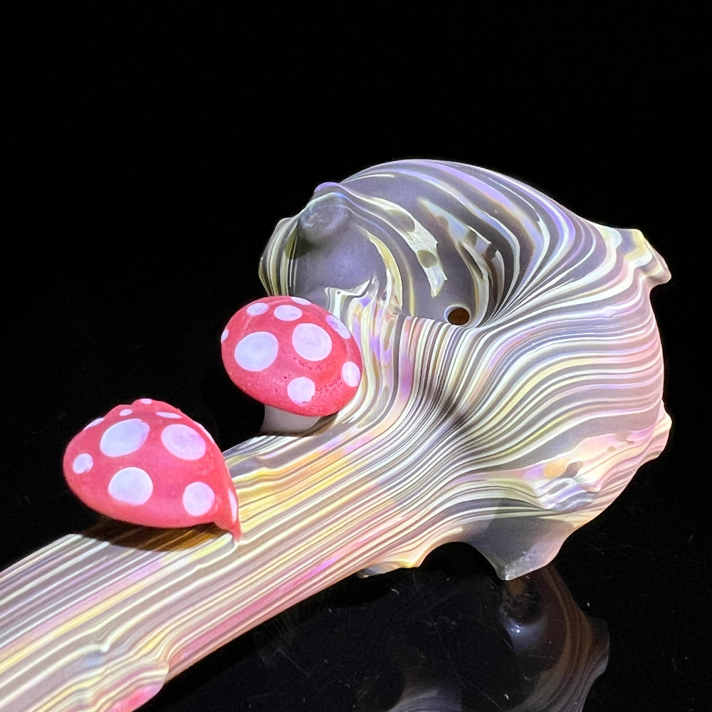 Woodgrain Mushroom Gandalf Pipe Glass Pipe Wazoo Glass   