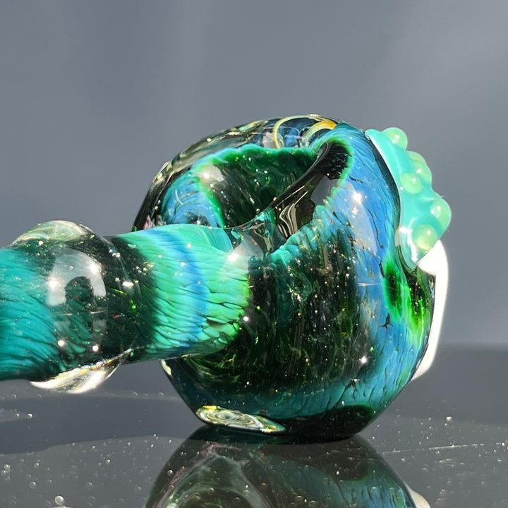 Exp Green Mushy Pipe Glass Pipe Beezy Glass