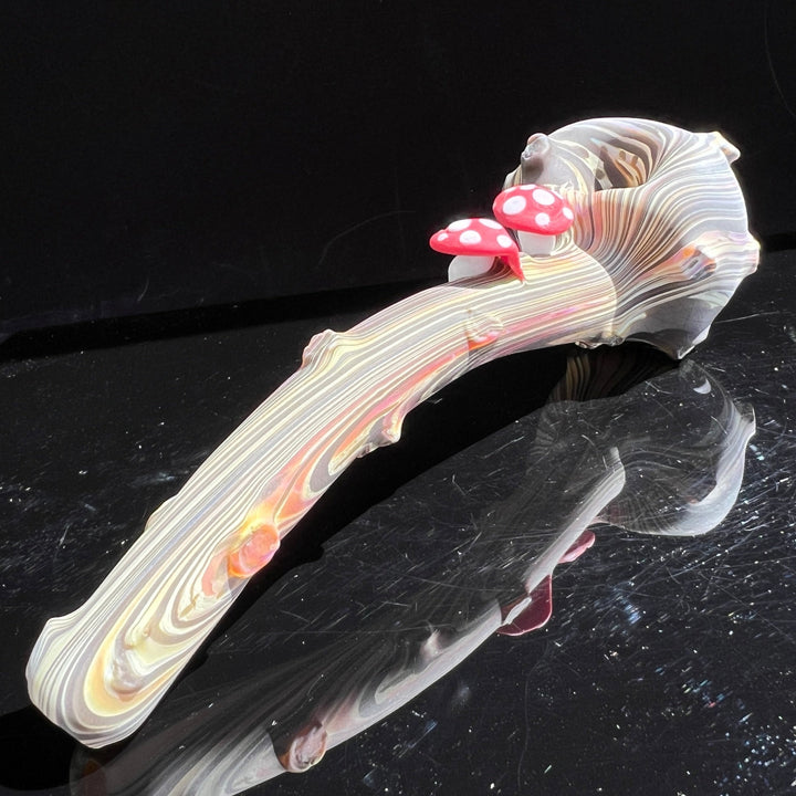 Woodgrain Mushroom Gandalf Pipe Glass Pipe Wazoo Glass   