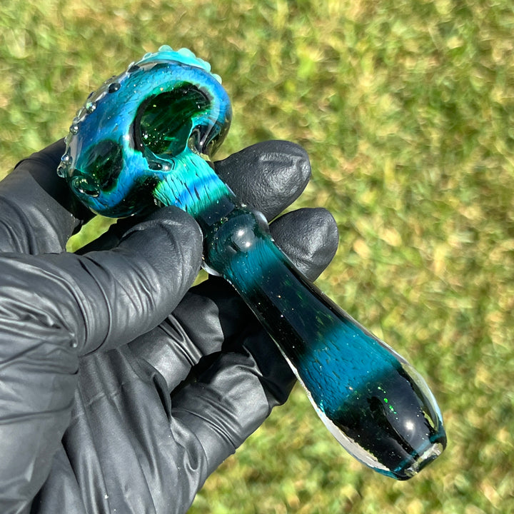 Exp Green Mushy Pipe Glass Pipe Beezy Glass