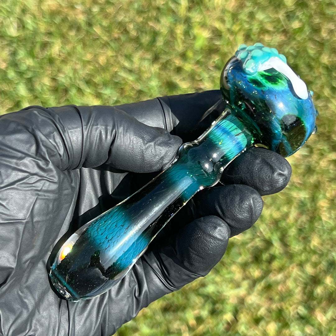 Exp Green Mushy Pipe Glass Pipe Beezy Glass