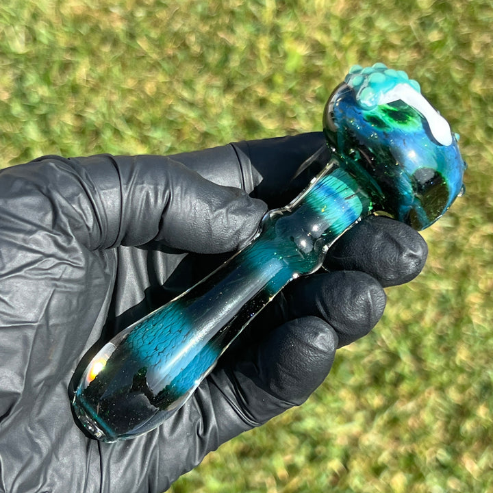 Exp Green Mushy Pipe Glass Pipe Beezy Glass