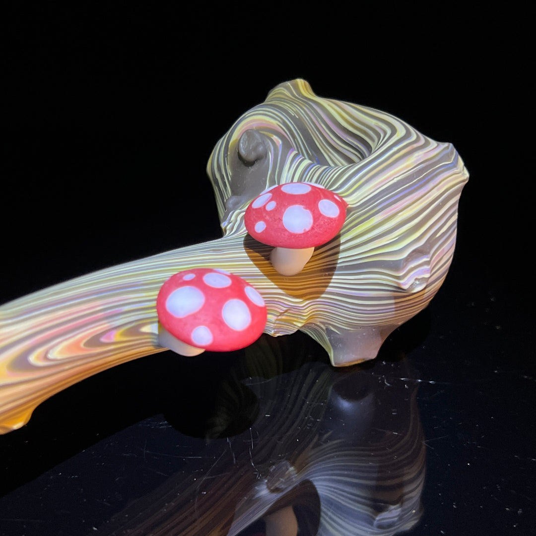 Woodgrain Mushroom Gandalf Pipe Glass Pipe Wazoo Glass   