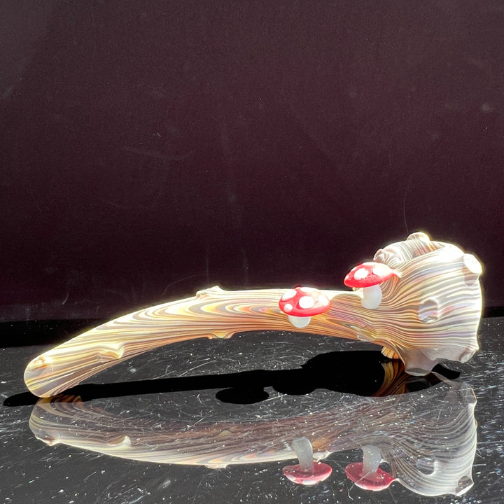 Woodgrain Mushroom Gandalf Pipe Glass Pipe Wazoo Glass   