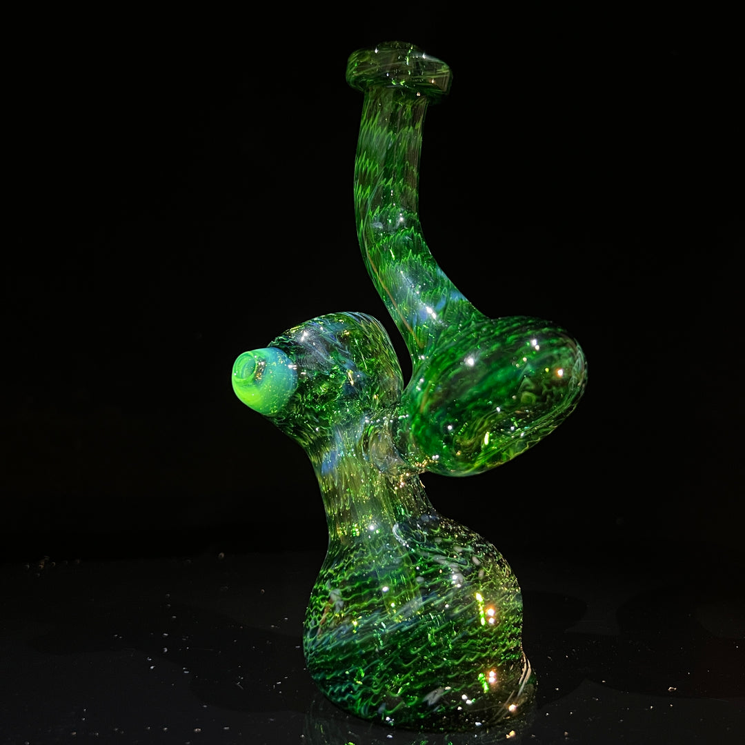 Forest Bubbler with Slyme Carb Glass Pipe Cose Glass   
