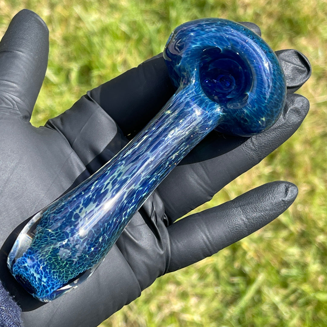 Blue Sea Sparkle Pipe Glass Pipe Beezy Glass   