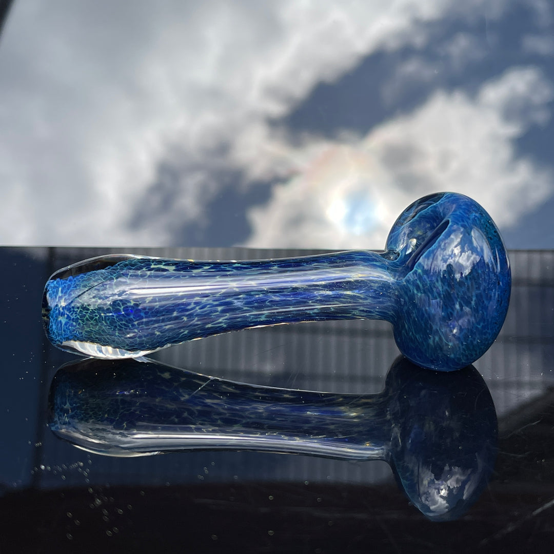 Blue Sea Sparkle Pipe Glass Pipe Beezy Glass   