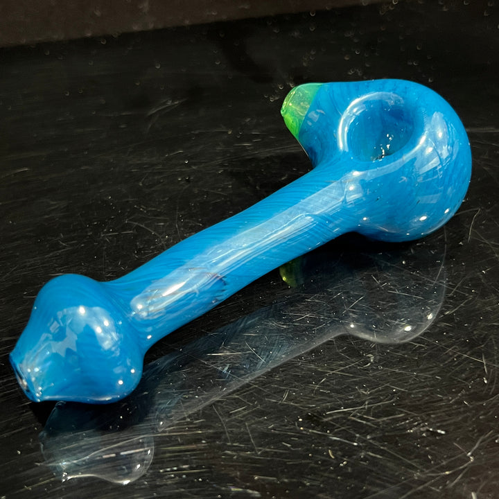 Aquamarine Spoon Glass Pipe Cose Glass   