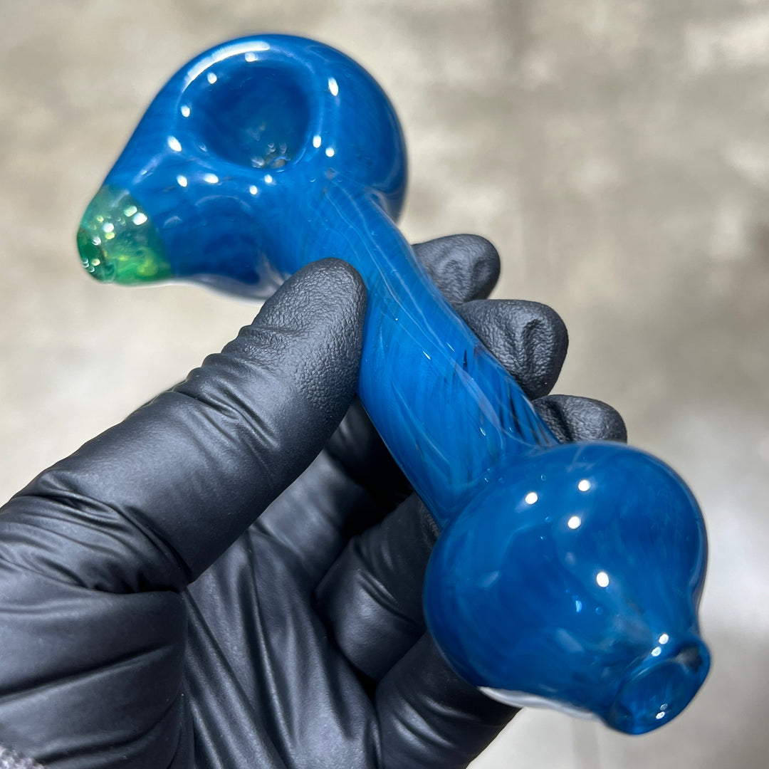 Aquamarine Spoon Glass Pipe Cose Glass   