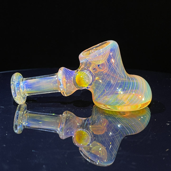 Silver and Gold Fumed Hammer Glass Pipe STF Glass   