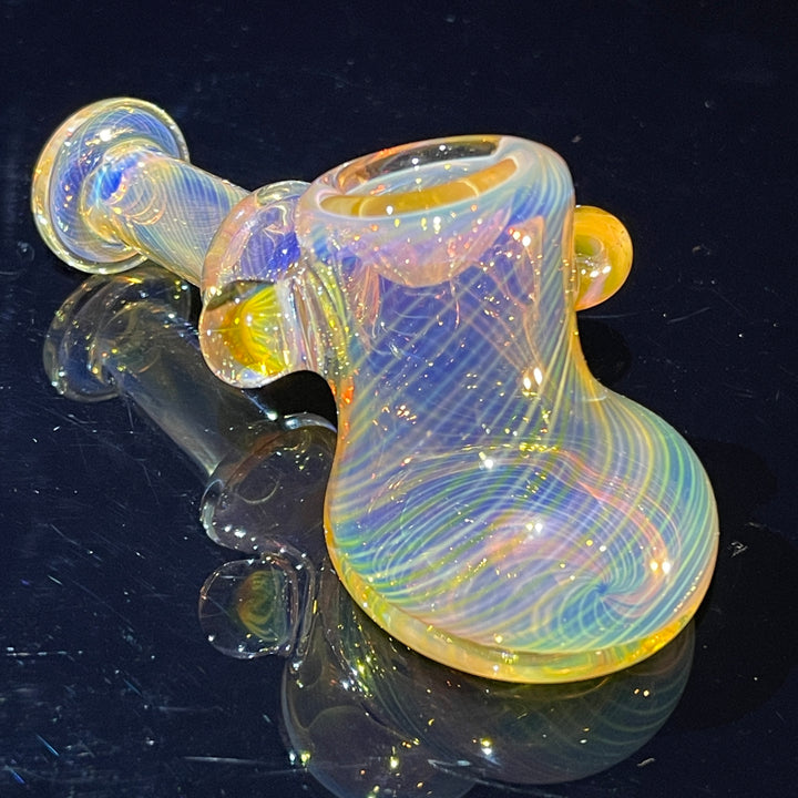 Silver and Gold Fumed Hammer Glass Pipe STF Glass   