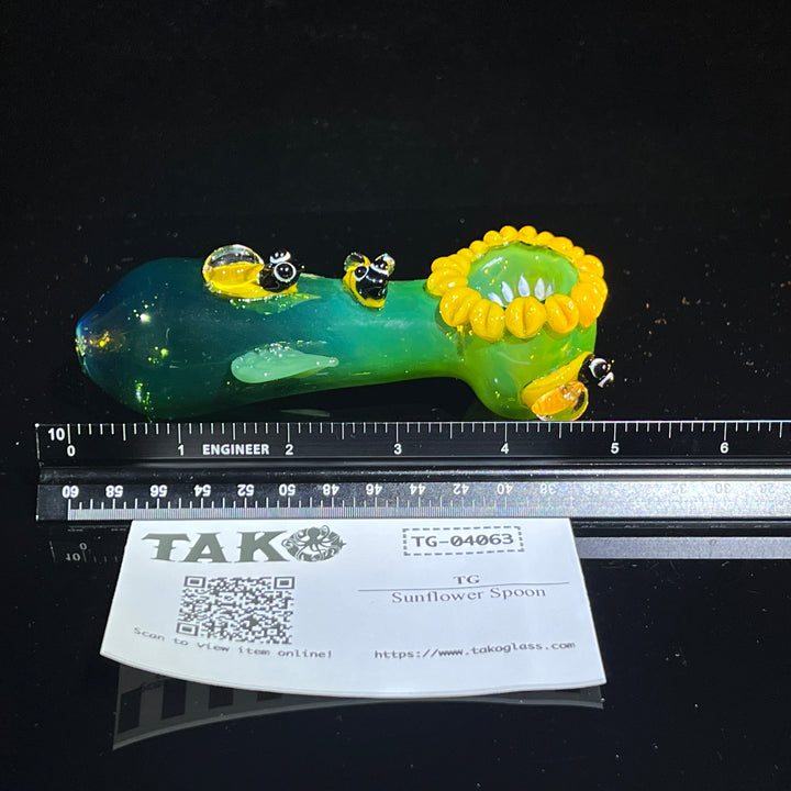 Sunflower Spoon Glass Pipe TG   