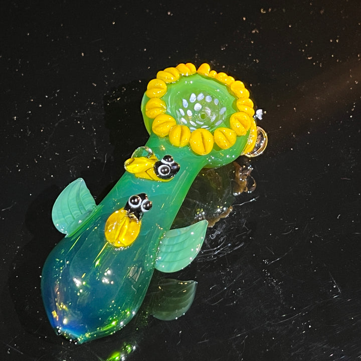 Sunflower Spoon Glass Pipe TG   