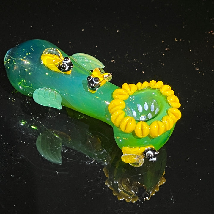 Sunflower Spoon Glass Pipe TG   