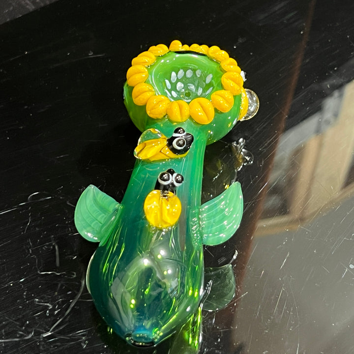 Sunflower Spoon Glass Pipe TG   