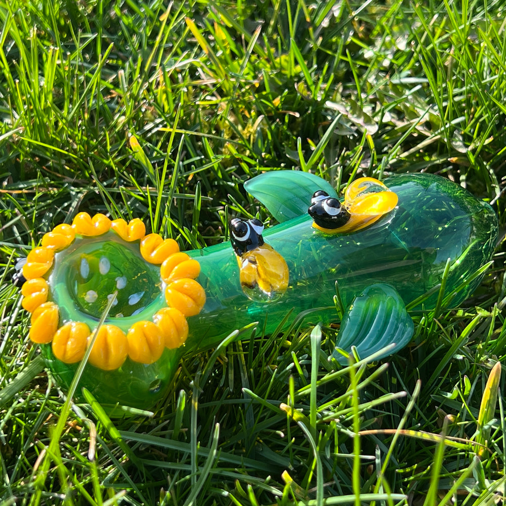 Sunflower Spoon Glass Pipe TG   