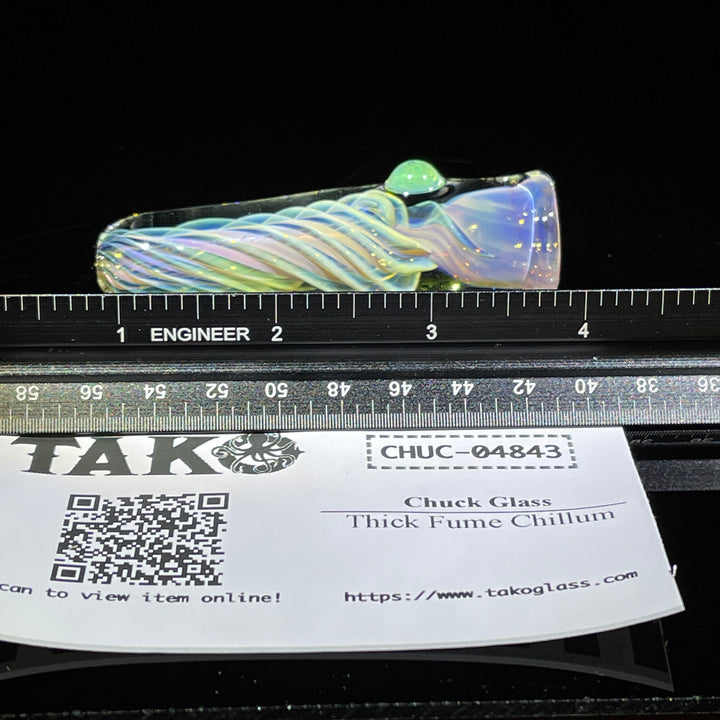 Thick Fume Chillum Glass Pipe Chuck Glass   