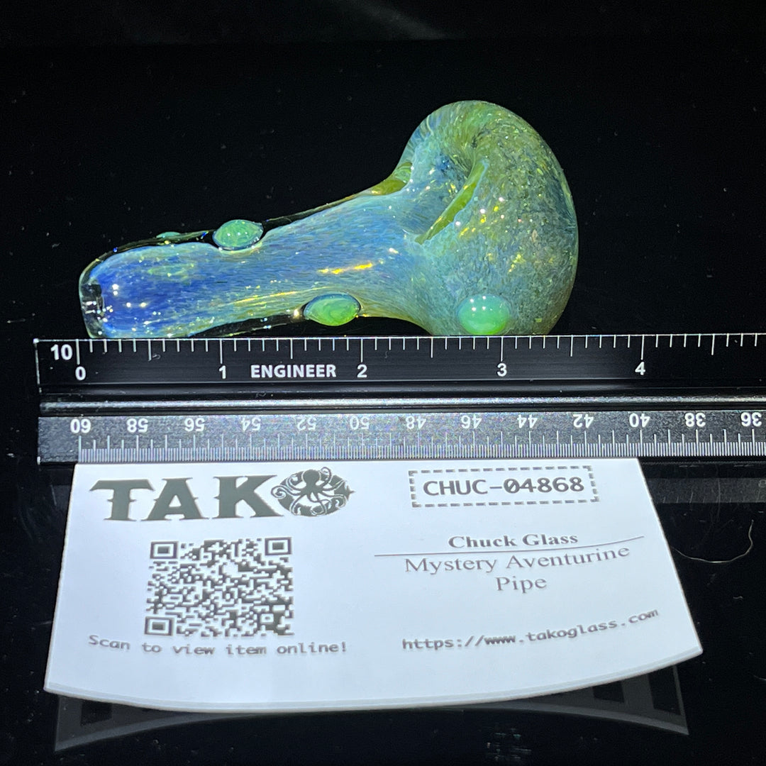 Mystery Aventurine Pipe Glass Pipe Chuck Glass   