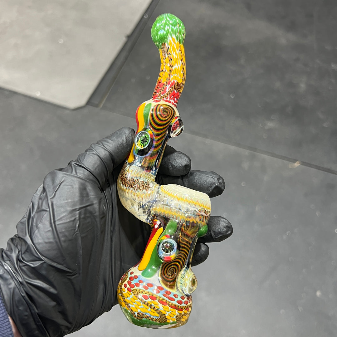 Glass Berry Cupcake Sherlock Bubbler Glass Pipe Glass Berry Cupcake