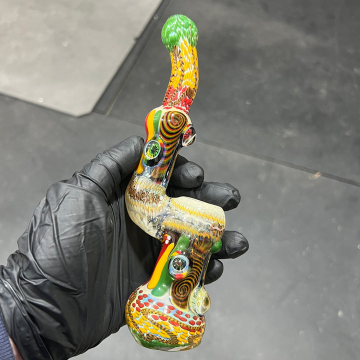 Glass Berry Cupcake Sherlock Bubbler Glass Pipe Glass Berry Cupcake