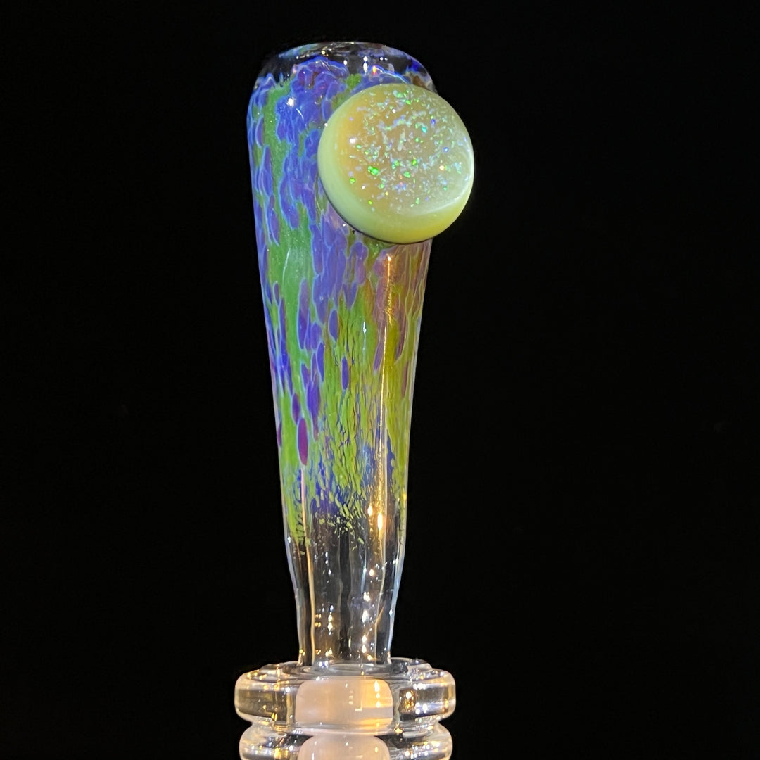 14mm Purple Nebula Pullslide With Crushed Opal Marble Accessory Tako Glass   