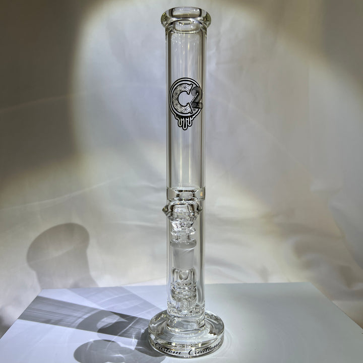38mm Single Ratchet Tube 12" Glass Pipe C2 Custom Creations   