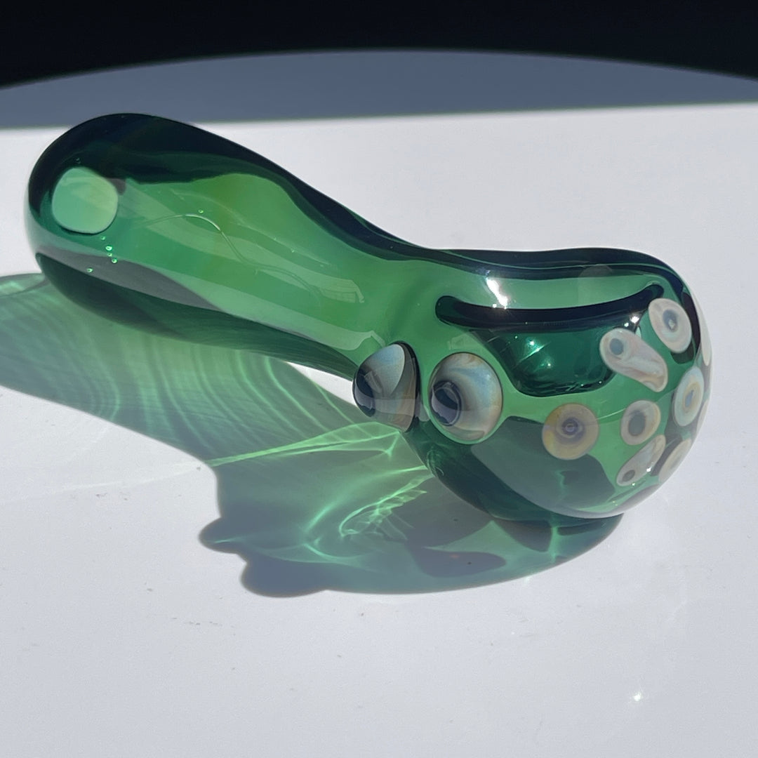 Blue Emerald Fume Pipe Glass Pipe Keltic Glass   