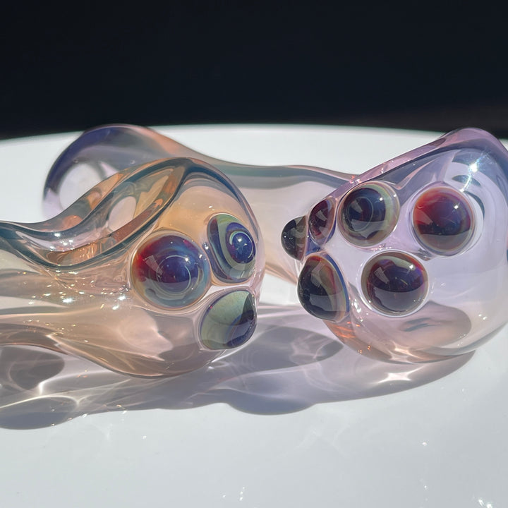 Purple Crystal Fume Pipe Glass Pipe Keltic Glass   