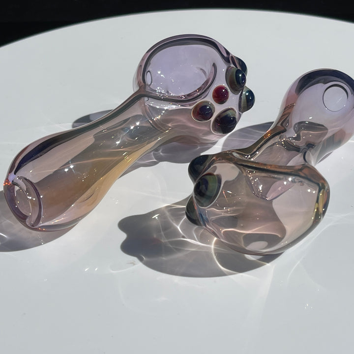 Purple Crystal Fume Pipe Glass Pipe Keltic Glass   