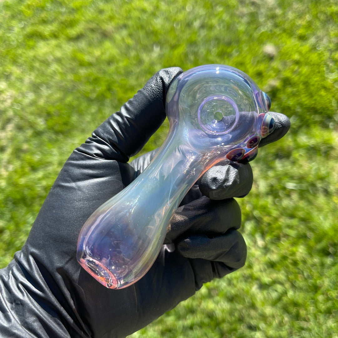 Purple Crystal Fume Pipe Glass Pipe Keltic Glass   