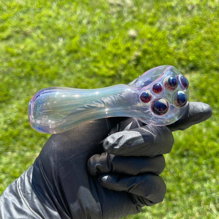 Purple Crystal Fume Pipe Glass Pipe Keltic Glass   