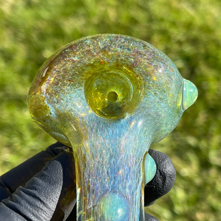 Mystery Aventurine Pipe Glass Pipe Chuck Glass   